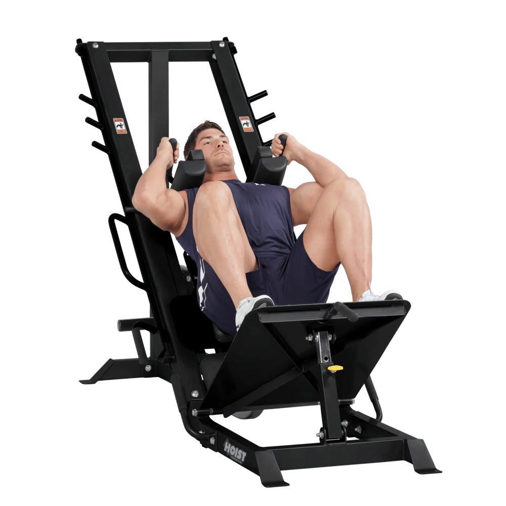 Hoist HF-4357 Leg Press / Hack Squat Combo – Matte Black