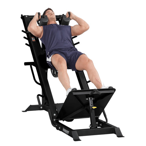Hoist HF-4357 Leg Press / Hack Squat Combo – Matte Black