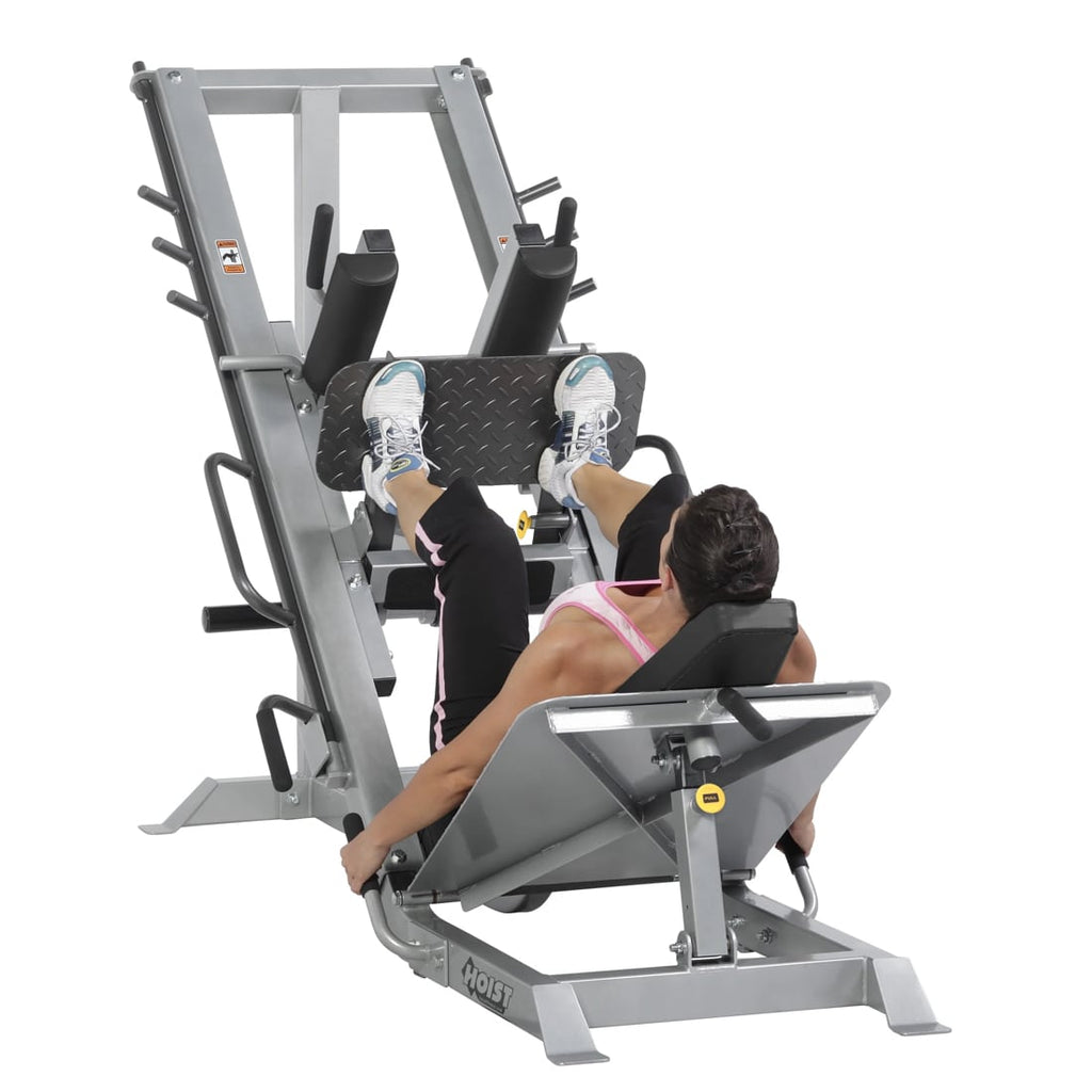 Hoist HF-4357 Leg Press / Hack Squat Combo – Matte Black