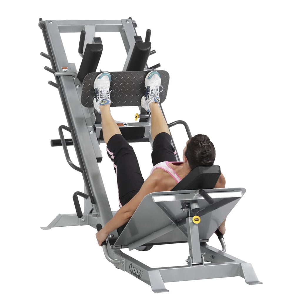 Hoist HF-4357 Leg Press / Hack Squat Combo – Matte Black
