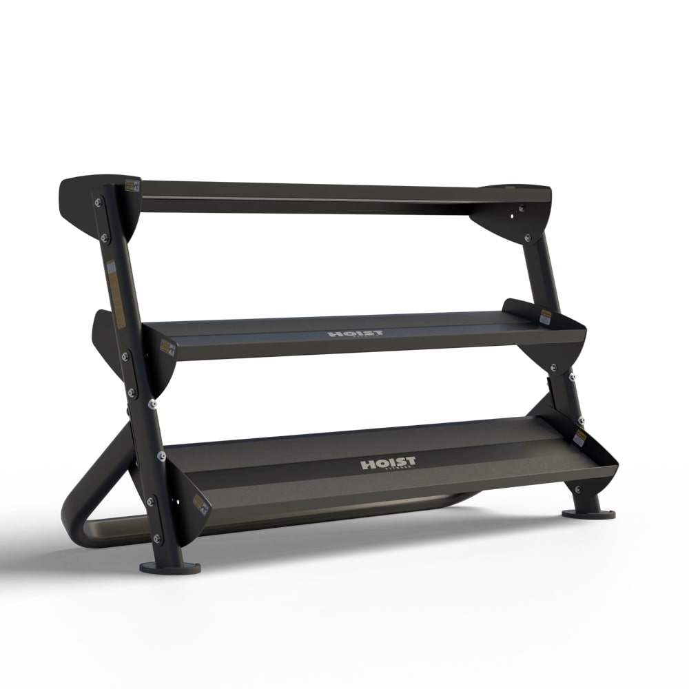 Hoist 60″ Dumbbell Rack 3-Tier – Matte Black