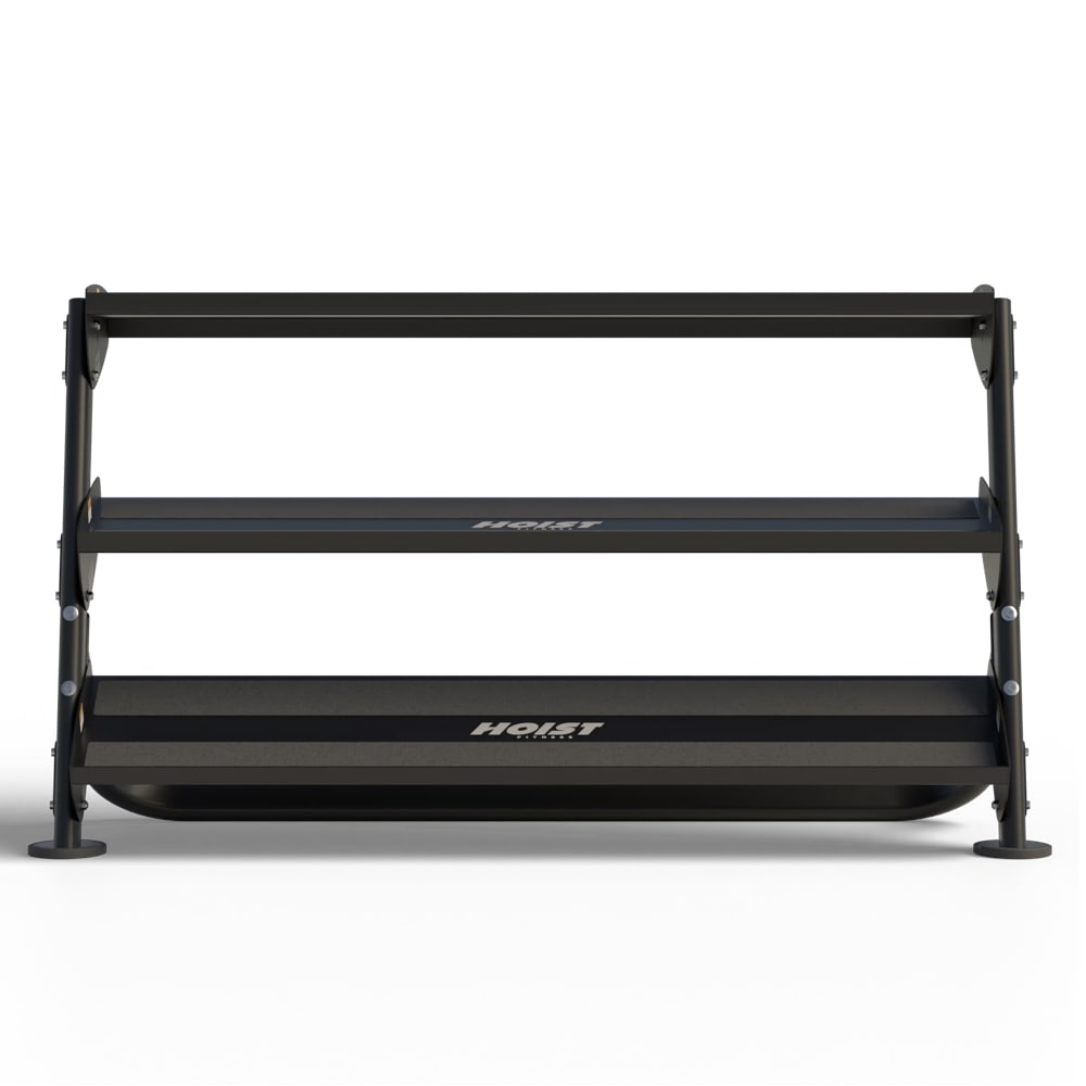 Hoist 60″ Dumbbell Rack 3-Tier – Matte Black