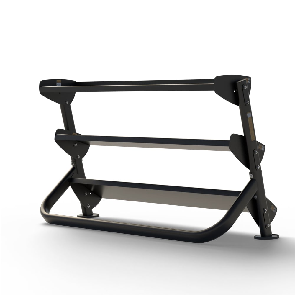 Hoist 60″ Dumbbell Rack 3-Tier – Matte Black