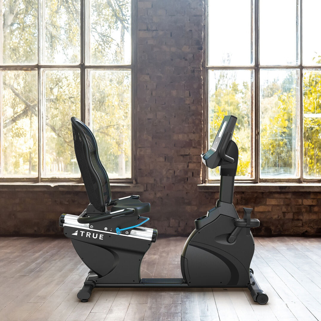 TRUE Fitness Performance Recumbent Bike with 9″ Touchscreen