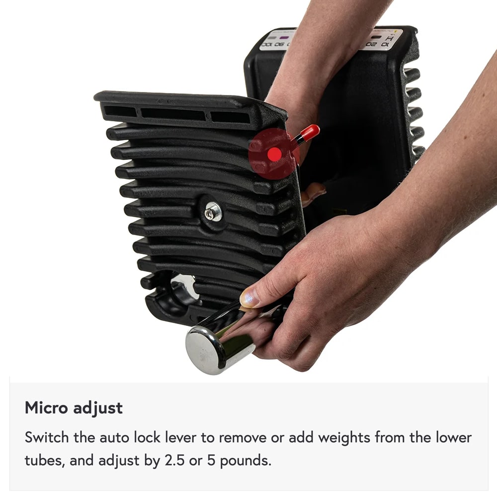 PowerBlock Pro 100 EXP Adjustable Dumbbells (5-60 lbs) Stage 2 Set