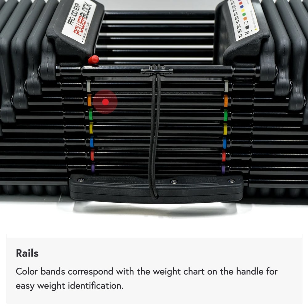 PowerBlock Pro 100 EXP Adjustable Dumbbells (5-100 lbs) Stage 4 Set