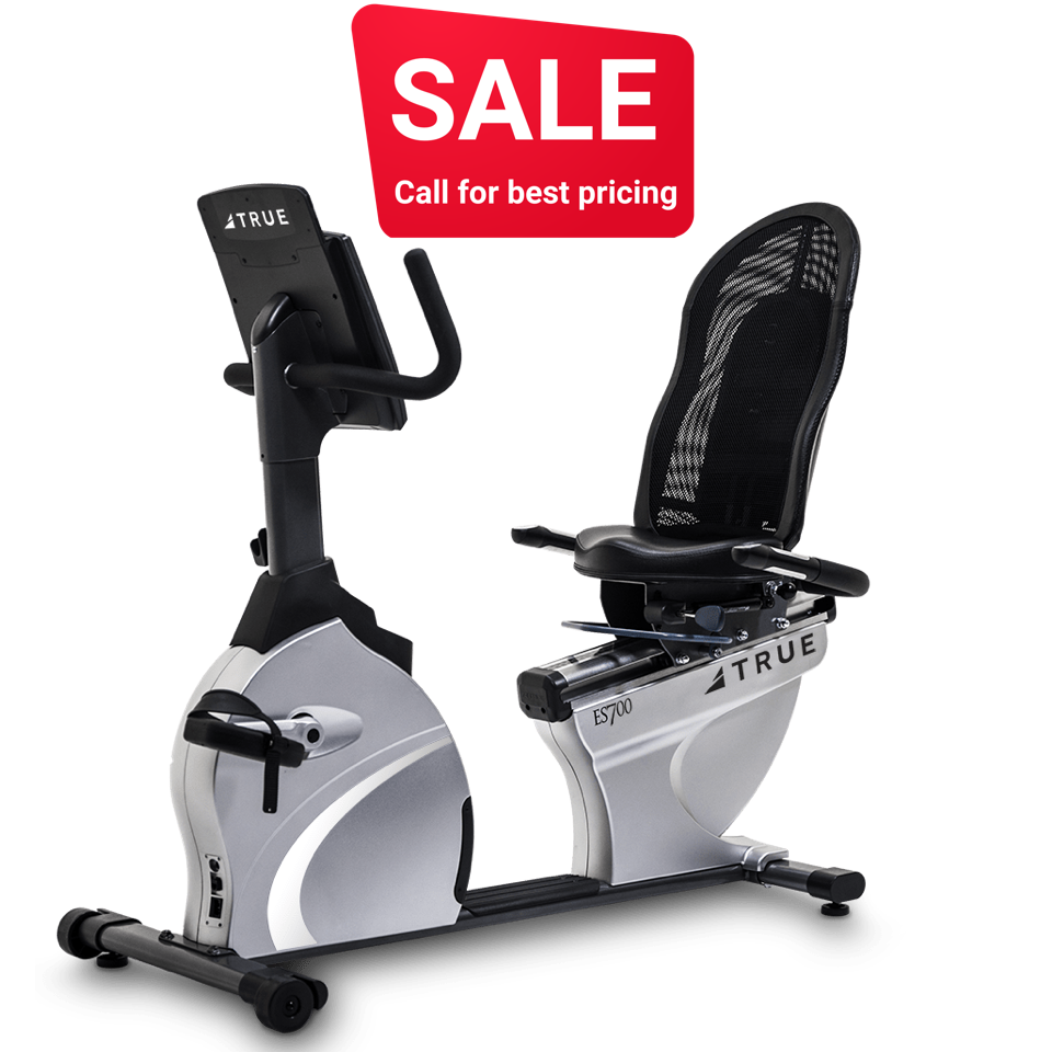 TRUE Fitness ES700 Recumbent Bike with 9″ Touchscreen