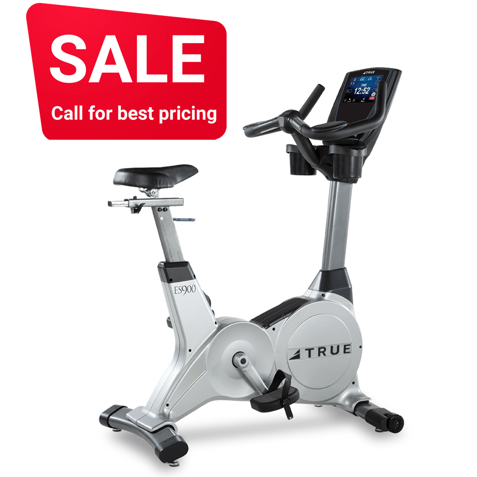 TRUE Fitness ES900 Upright Bike with 9″ Touch Screen
