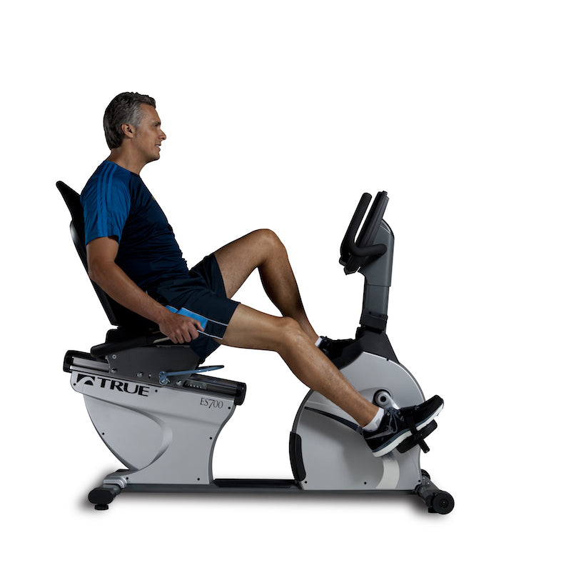 TRUE Fitness ES700 Recumbent Bike with 9″ Touchscreen